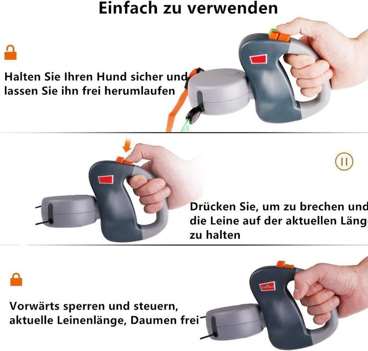 Immagine prodotto Voarge Doppelleine für 2 Hunde (Cane)