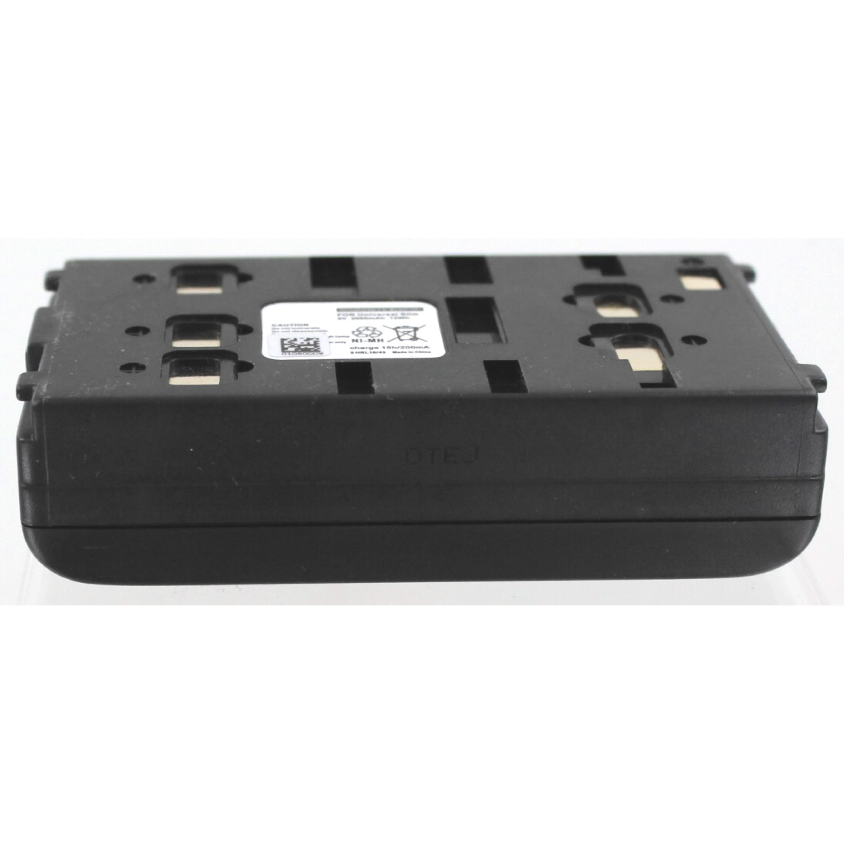 Thumbnail - AGI CCD-TR380E Nickel Metall-Hydrid 2000mAh 6V Wiederaufladbare Batterie (Akku), Kamera Stromversorgung, Schwarz
