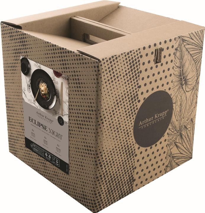 Productafbeelding Arthur Krupp Diner Service Eclipse Night 12 stuks, Zwart (12 Pcs.)