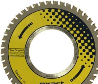 Actual product image Exact Precision Widia saw for cutting stainless steel 140 mm (CERMET140)