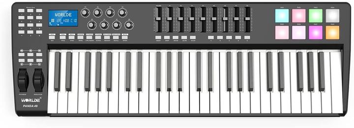 Produktbild WorldE Panda49 midi controller with 49 keys and 8 triggers (Keyboard)