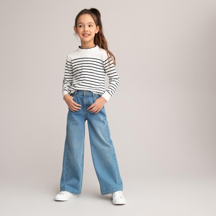 Actual product image La Redoute Collections Sailor Sweater with Decorated Collar (110)
