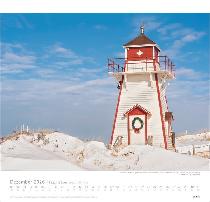 Immagine prodotto Faszination Leuchttürme Edition Kalender 2026 - An den Grenzen der Landschaft (48 x 46 cm, Copertina rigida, Tedesco)
