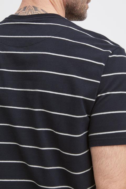 Actual product image FQ1924 FQTom SS stripe tee w logo print 21900644 (S)