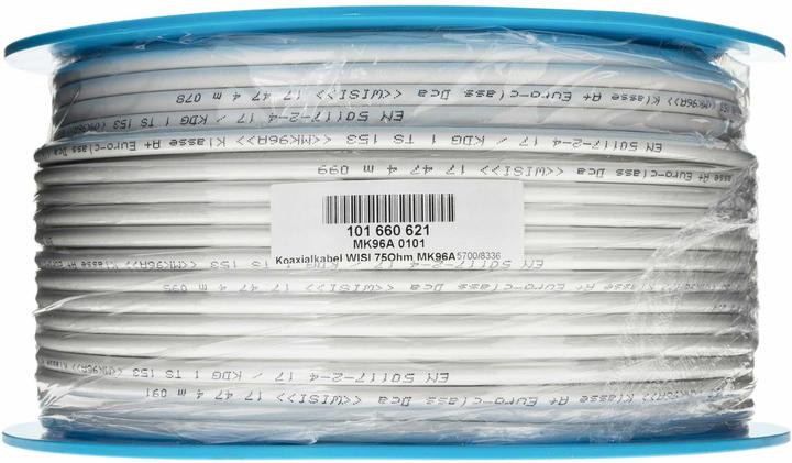 Elektromaterial WISI Coaxial Cable MK96A, 100m Blister (120 dB, Antenna cable)