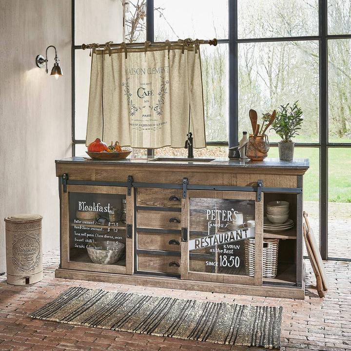 Image du produit Loberon Rideau à disques Girest beige (80 x 140 cm)