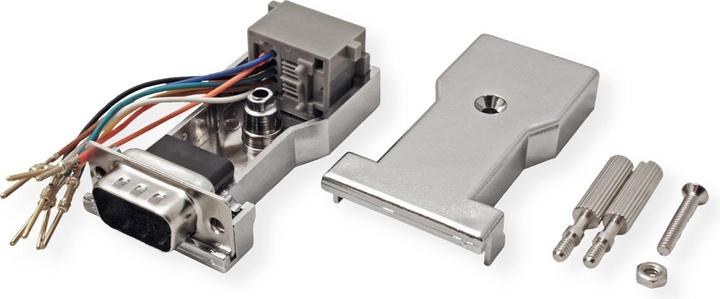 Produktbild Roline RS232 zu RJ45 Adapter (0.05 m)