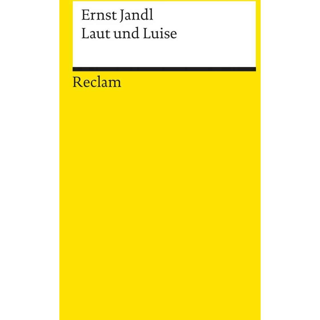 Laut und Luise, Belletristik von Ernst Jandl