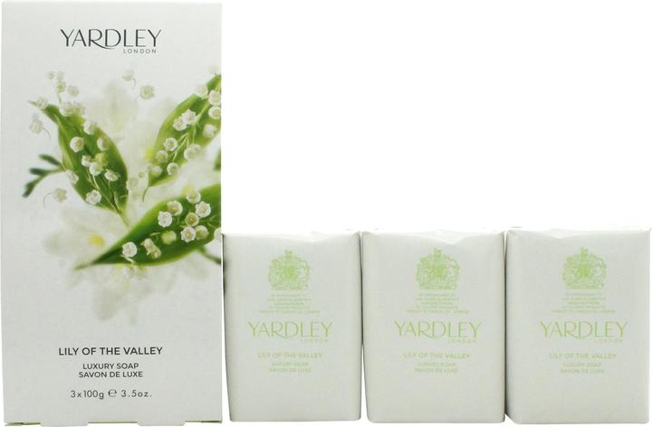 Image du produit Yardley Lily of The Valley by London 3 x 104 ml Savon 104 ml (Savon liquide, 104 ml)