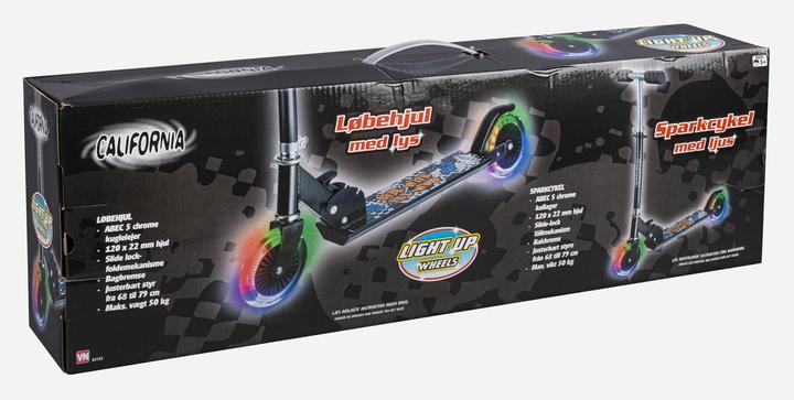 Actual product image California - Black scooter with LED lights (83153)