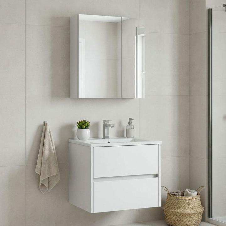 Produktbild Homitis Side 65 v2 Bathroom Cabinet With Sink & Mirror Set (2 Pieces)