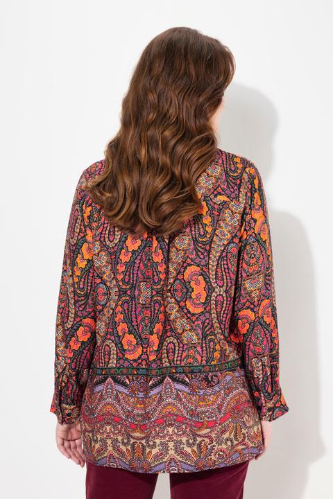 Produktbild Ulla Popken Hemdbluse, Mustermix, Hemdkragen, Langarm (62)