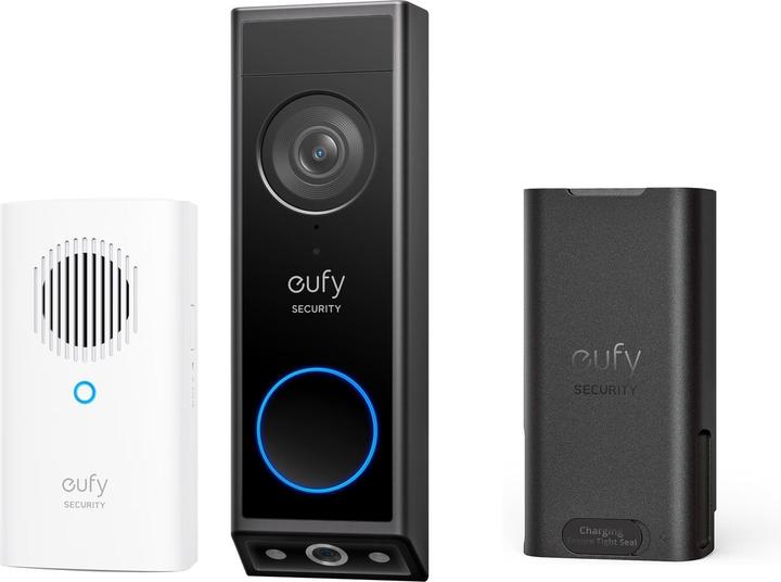 eufy E340 2K draadloze videodeurbel inclusief bel + extra batterij - voordeelbundel