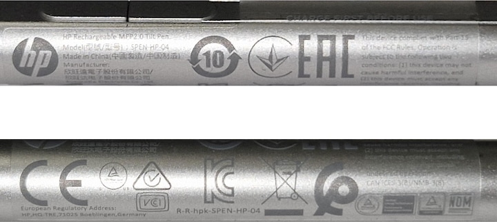 Actual product image HP Tilt Pen MPP 2.0