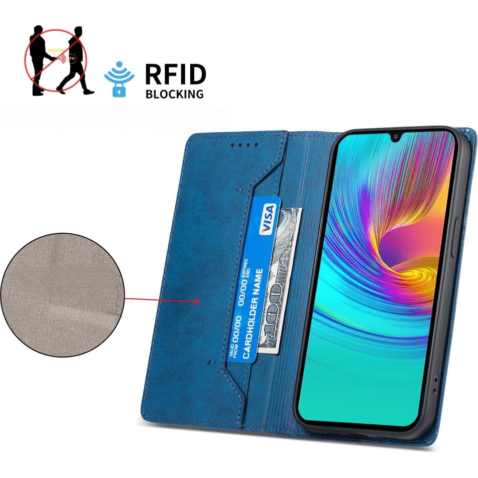 Thumbnail - Cover-Discount Galaxy A36 5G - Flip Case mit RFID Blocker (Samsung Galaxy A36), Smartphone Hülle, Blau
