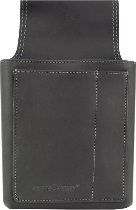 Immagine prodotto Greenburry Borsa da cintura vintage nera - Portafoglio da cameriere in pelle 14,5 cm