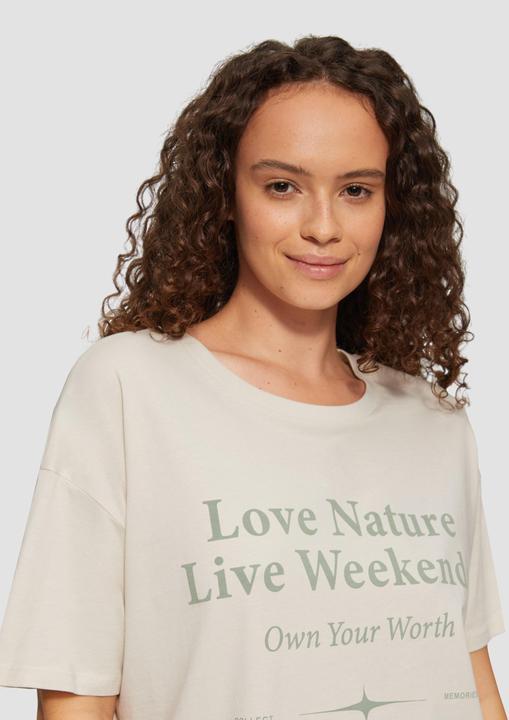 Produktbild S.Oliver T-Shirt Print-Shirt mit überschnittenen Schultern (46)