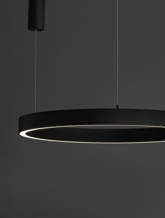 Productafbeelding Nova Luce STING LED hanglamp zwart 50W warm wit 200x80cm dimbaar 9558604 (2968 lm)
