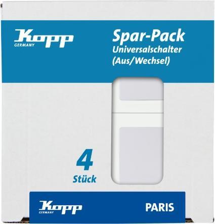 Produktbild Kopp Einsatz Wechselschalter Paris Weiss 652602012