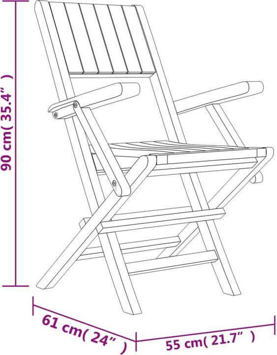 Produktbild vidaXL Garten Essgruppe