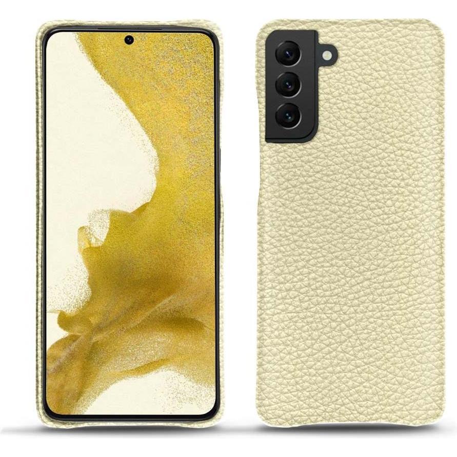 Noreve Lederschutzhülle (Samsung Galaxy S22), Smartphone Hülle, Weiss