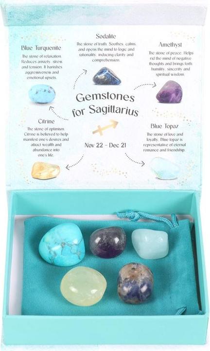 Actual product image Something Different Sagittarius Tumbled Stone (Pack of 5)