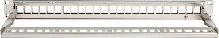 Produktbild Dätwyler Patchpanel KS 24x für 24x RJ45 Keystone 19 Rack grau