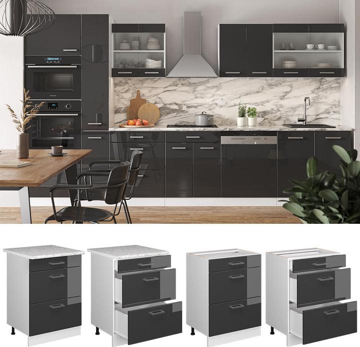 Produktbild Vicco R-Line mit Schubladen, AP Eiche (60 x 60 x 81.5 cm)