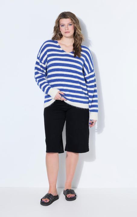 Image du produit Studio Untold Pull boxy en maille rayée (42, 44)