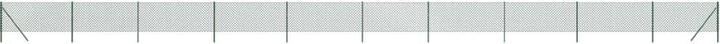Immagine prodotto vidaXL Maschendrahtzaun Grün 0,8x25 m, Farbe: Grün, Material