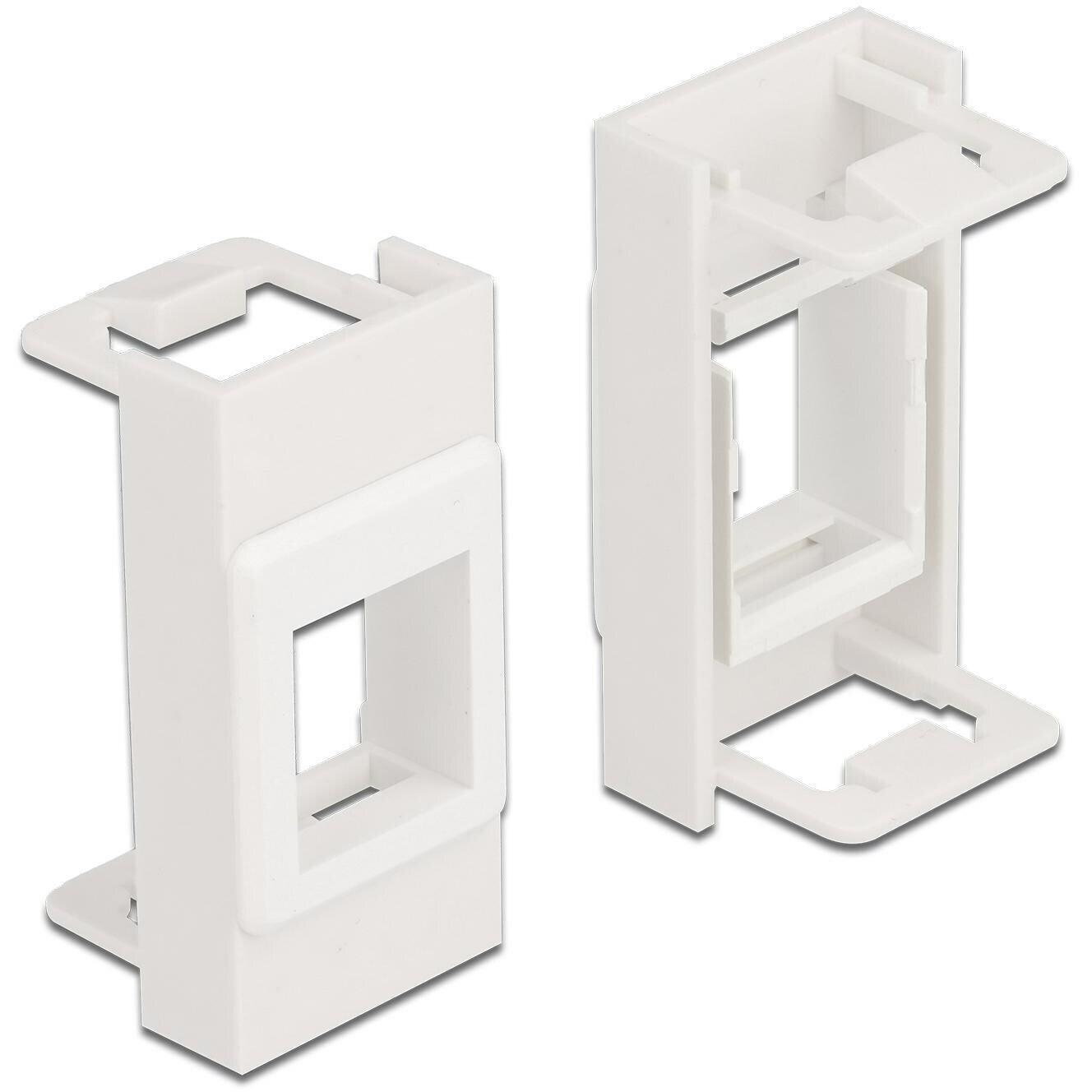 Thumbnail - Delock Easy 45 Modul Keystone Halterung 22,5 x 45 mm, weiss, Server Zubehör, Weiss