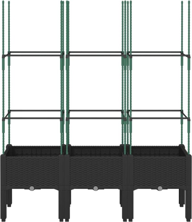 Produktbild VidaXL Pflanzkübel mit Rankgitter PP