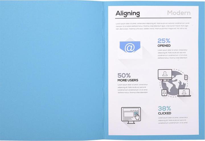 Image du produit Exacompta Couverture de dossier X410010E bleu intense, 100 pièces (A4, 100x)