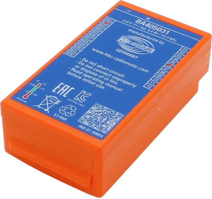 Actual product image HBC Radiomatic Original-Kranakku LiIon 3,7V 6,4Ah HBC BA405031 (3.70 V, 6400 mAh)
