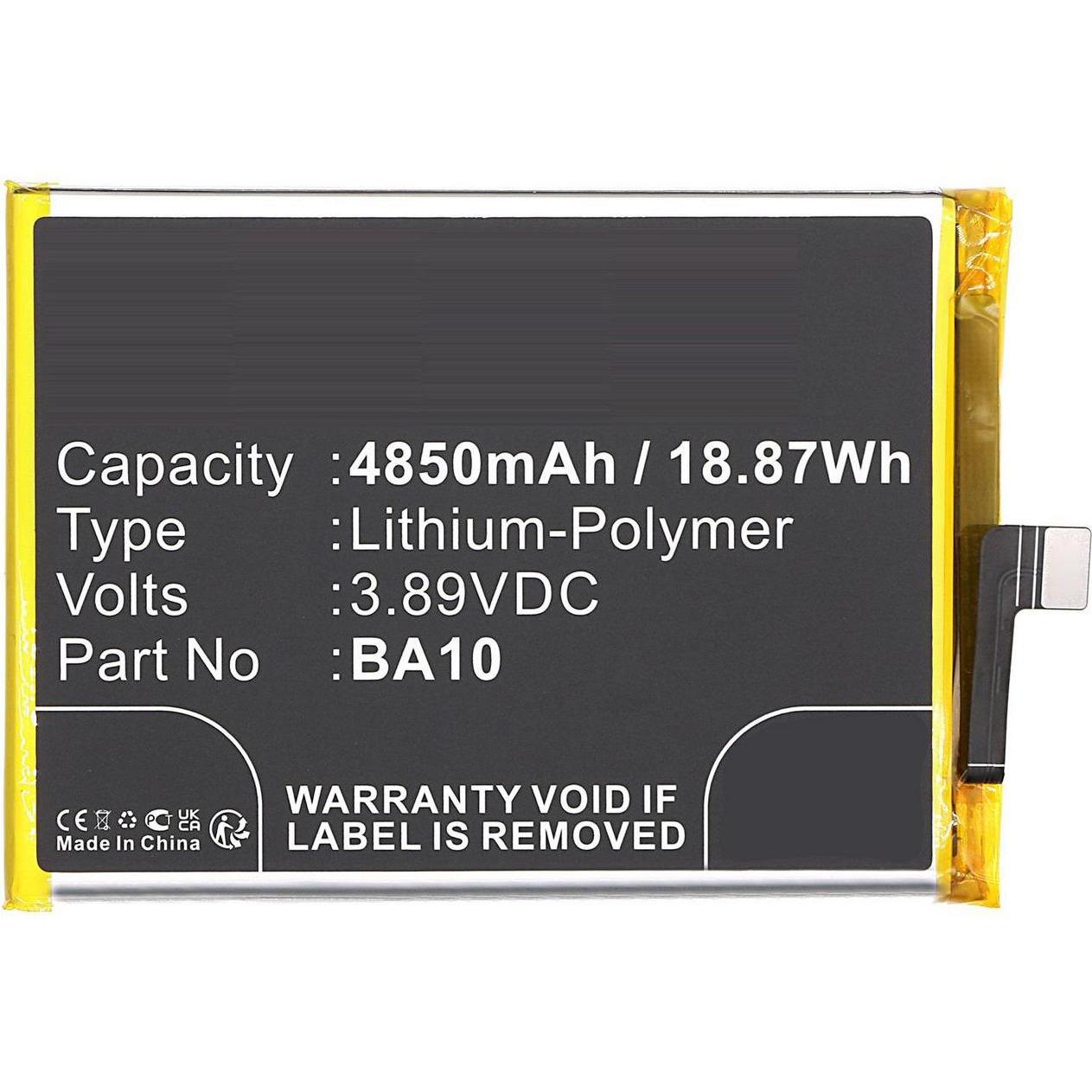 CoreParts Battery 3.89V 4850mAh 18.87Wh, Smartphone Akku