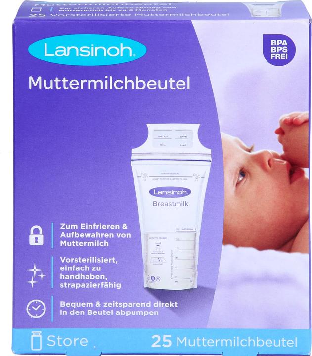 Actual product image Lansinoh Breast milk bag