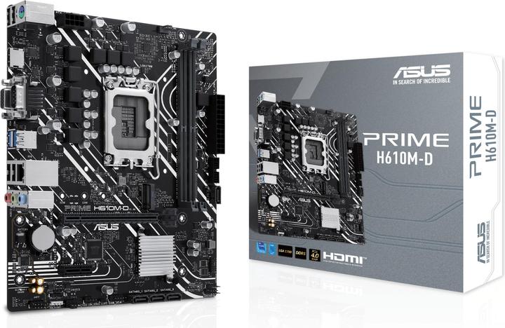 Image du produit ASUS PRIME H610M-D (LGA 1700, Intel H610, mATX)