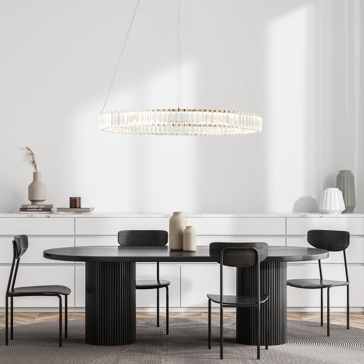 Produktbild Brilliant Queen LED Pendelleuchte 80cm chrom Mass: 150x80 (6000 lm)