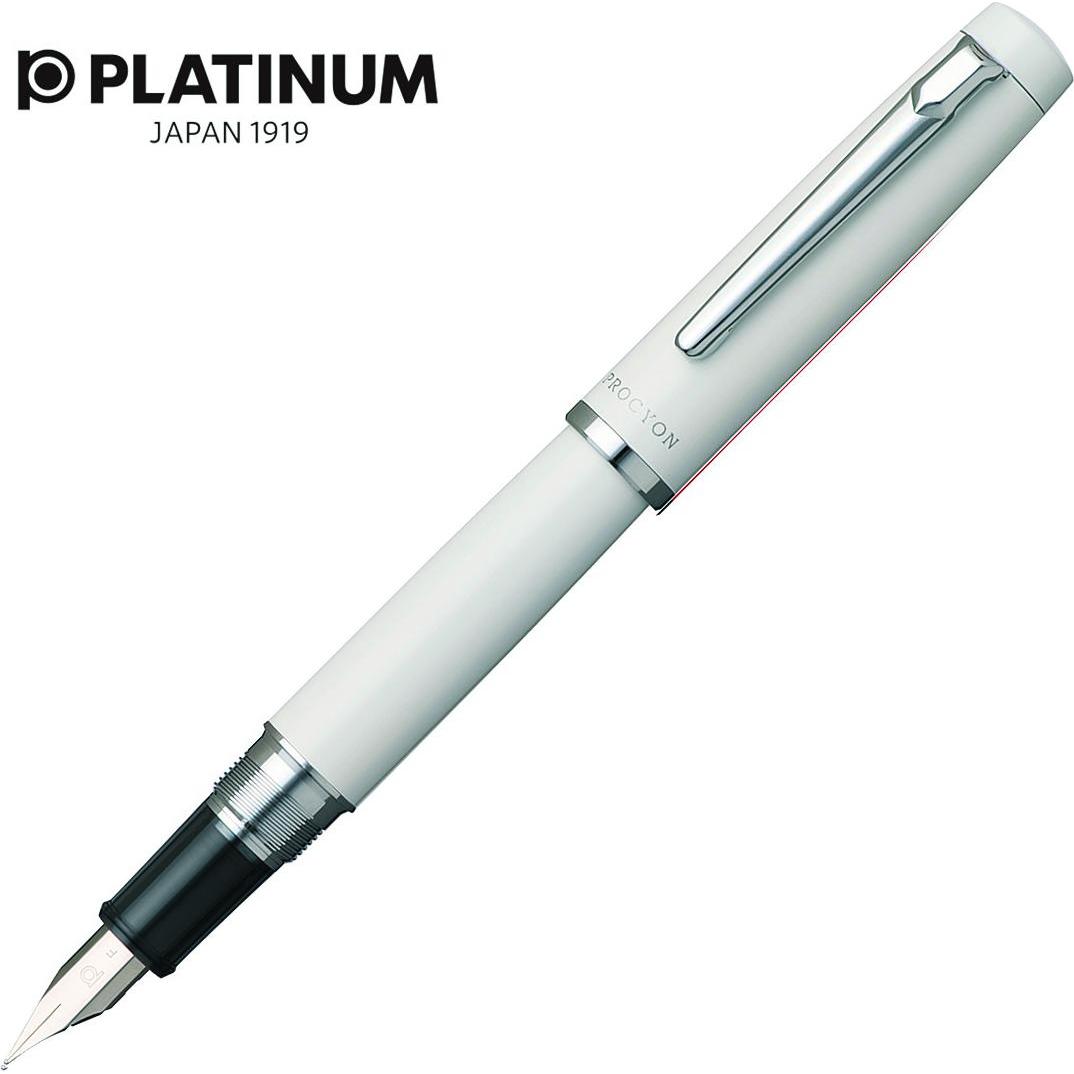 Platinum, Schreibstifte, Platin Platin Proycon Porzellan Baltas, F, balta (Porzellanweiss)