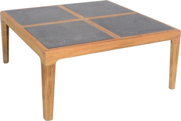 Immagine prodotto Ezeis AQUARIVA Tavolo basso compatto in HPL in 4 pezzi e legno teak Prezzo per 1 pezzo (79 cm)