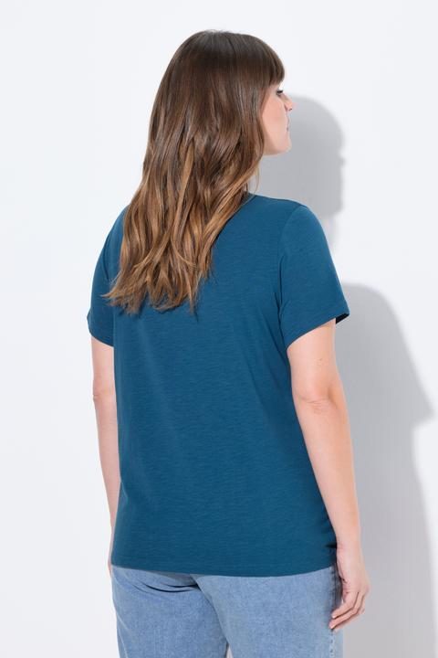 Produktbild Ulla Popken T-Shirt, Mohn-Stickerei, Rundhals, Halbarm (50, 52)