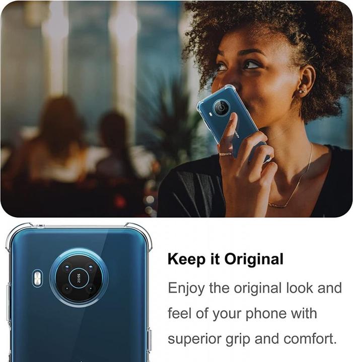 Produktbild Screenguard Nokia X20 Hülle Crystal Soft Airbag Bumper (Nokia X20)