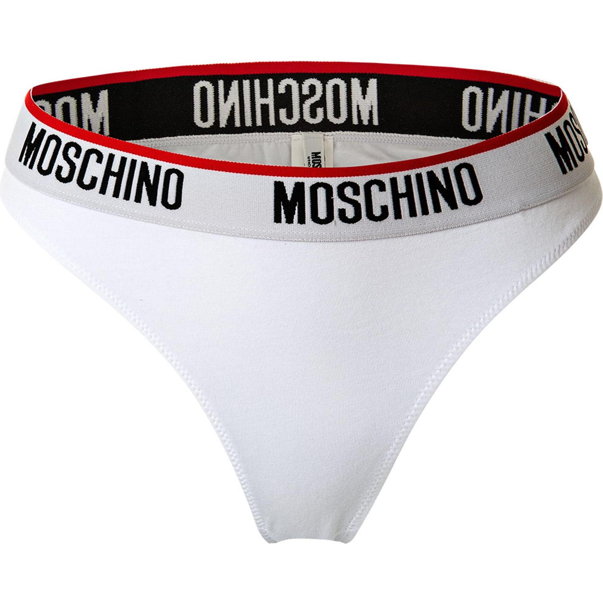 Thumbnail - Moschino, Damen, Unterhosen, String Casual Bequem sitzend, Weiss, (L, 2er Pack)