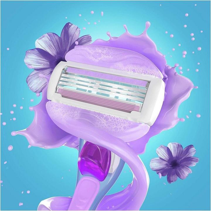 Actual product image Venus Optic Gillette Comfortglide Breeze Razor 1 Handle 2 Blade Refills 3 Blades Gentle Shaving