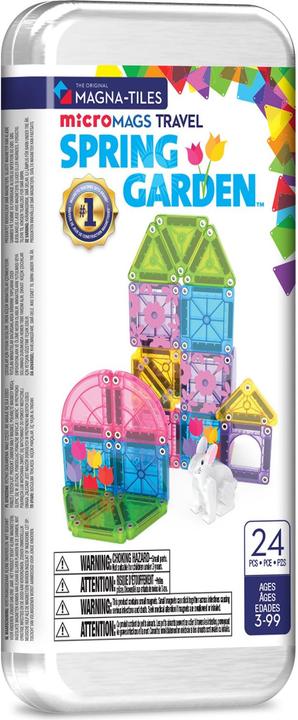 Magna-Tiles MT Micromags Travel set "Spring Garden", 24 pcs