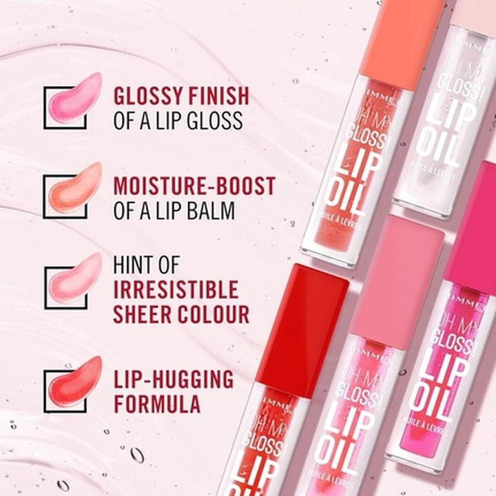 Produktbild Rimmel London Olio Labbra Lucente Oh My Gloss (Pink Sugar)