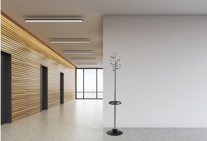 Actual product image Maul Coat stand MAULpolaris, chrome light silver