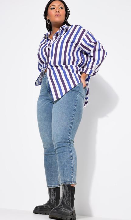 Immagine prodotto Studio Untold Mom jeans con taglio della gamba ampio, cinque tasche e cintura elastica (54)