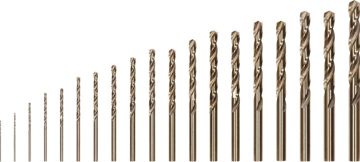 Produktbild Bosch Professional Zubehör PRO Stainless Steel HSS-Co Spiralbohrer-Set, 19-tlg. (1 mm, 1.5 mm, 2 mm, 2.5 mm, 3 mm, 3.5 mm, 4 mm, 4.5 mm, 5 mm, 5.5 mm, 6 mm, 6.5 mm, 7 mm, 7.5 mm, 8 mm, 8.5 mm, 9 mm, 9.5 mm, 10 mm)