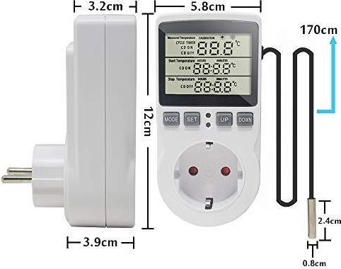Produktbild Ketotek Temperaturregler Steckdose